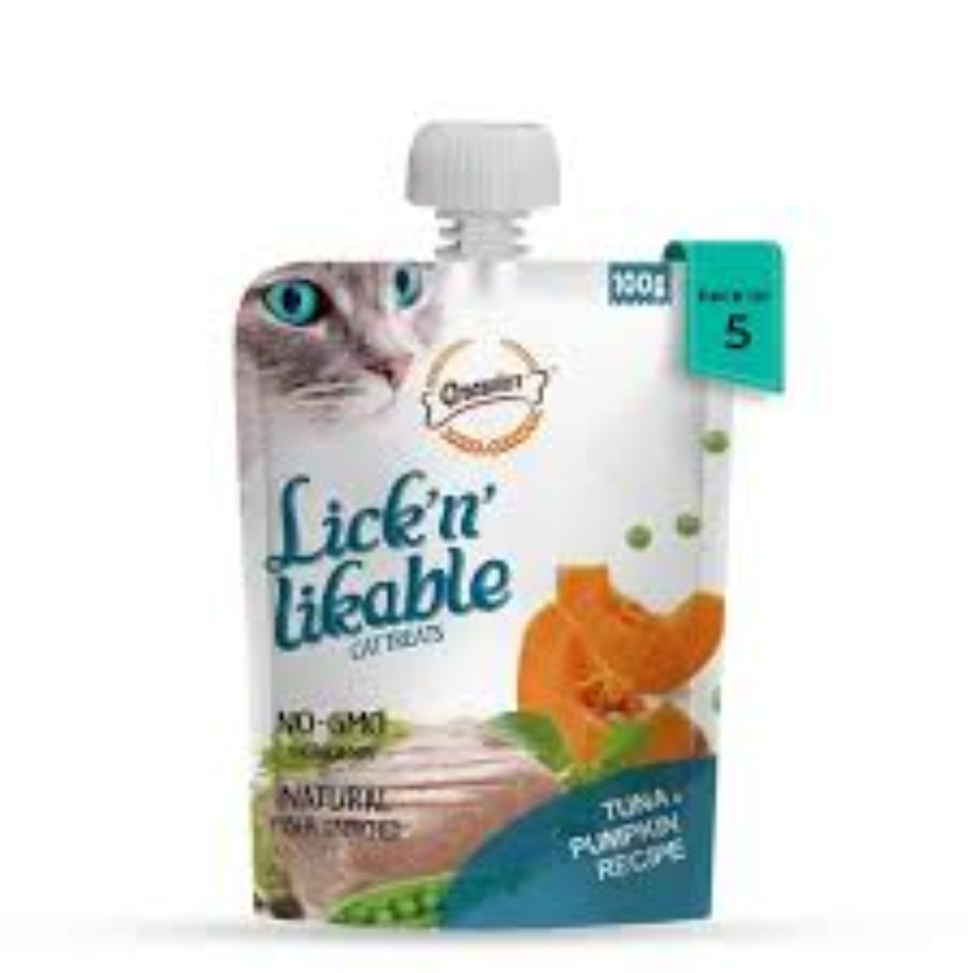 LICK N LICKABLE TUNA & PUMPKIN RECIPE 100GR
